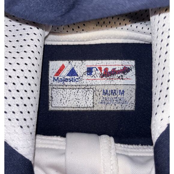 Majestic Detroit Tigers Authentic Collection Pullover Hoodie Medium 1/4 Zip - Picture 3 of 8